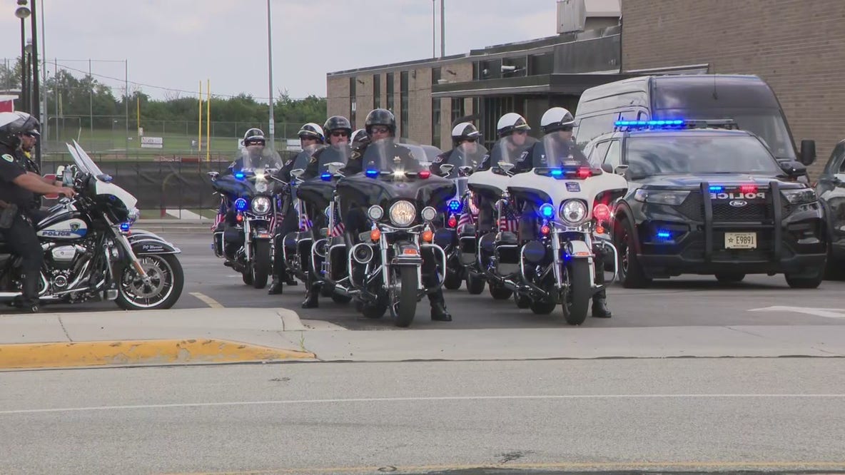 Racine County deputy funeral, procession